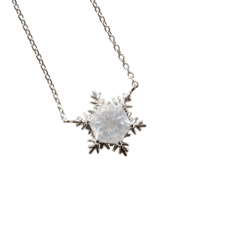 【necklace】　ミルキークォーツ 6mm ゆきんこカット