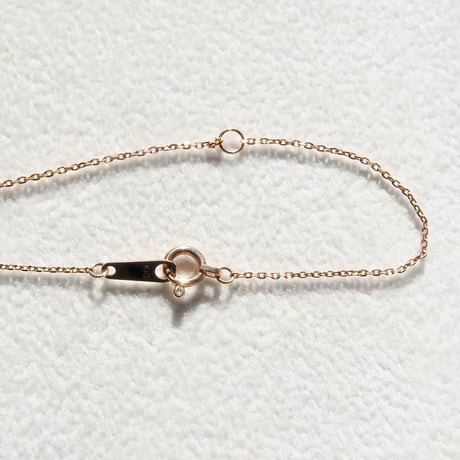 【necklace】　ローズアメジスト 6mm さくらインカット 0.08ct