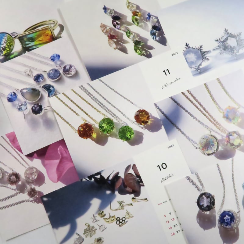 ブルージルコン 6mm さくらインカット necklace | FREESIA