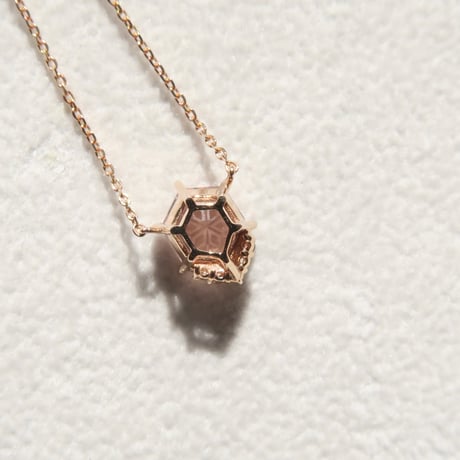 【necklace】　モルガナイト 6mm ゆきんこカット