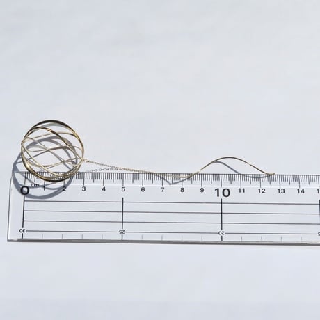 Flowing lines（P-137）pierced earrings