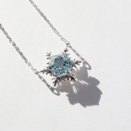 スイスブルートパーズ 6mm ゆきんこカット necklace