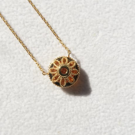 【necklace】　エクストラシトリン 10mm ダンデライオンカット