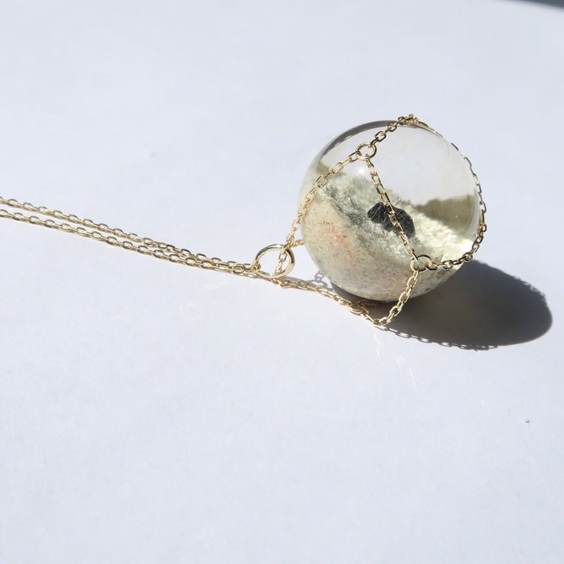 Necklace】ホワイトガーデンクォーツ パイライト入り | FREESIA
