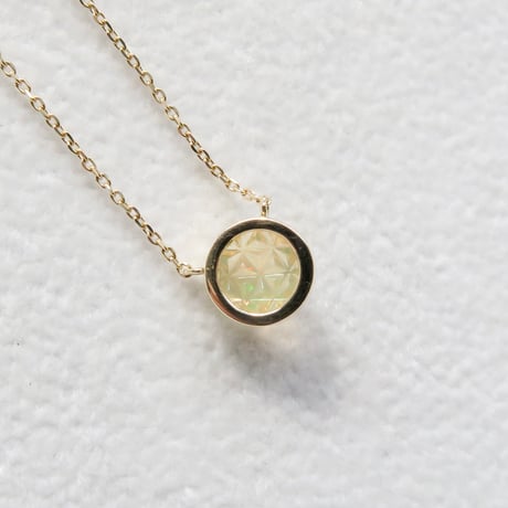 【necklace】　メキシコパール　RD型　甲州貴石切子