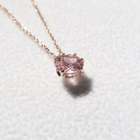 【necklace】　ピンクトルマリン　6mm　ダンデライオンカット