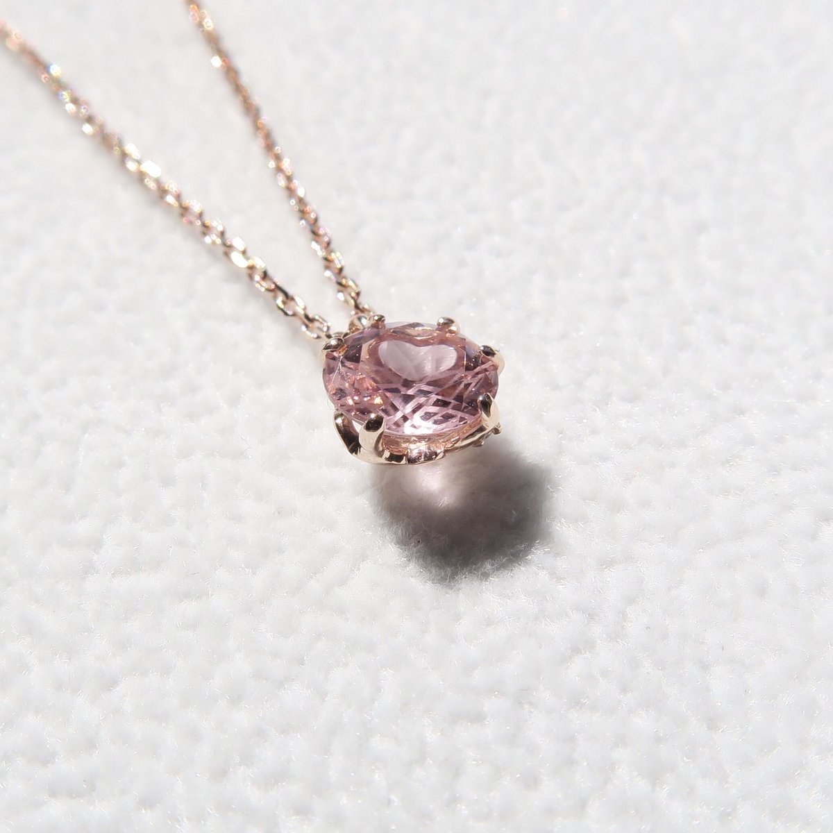 necklace】 ピンクトルマリン 6mm ダンデライオンカット | FREESIA