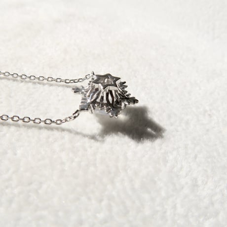 【necklace】　ミルキークォーツ 6mm ゆきんこカット