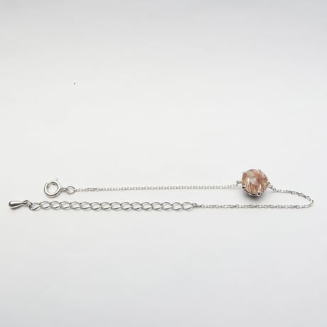 【bracelet】　レッドルチルクォーツ　カメリアカット