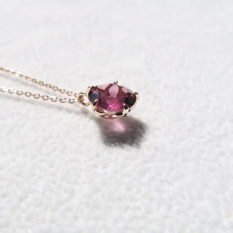 ピンクトルマリン(A2) 7mm さくらインカット ネックレス