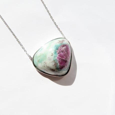 【necklace】　ルビーインフックサイト：シミズ貴石 会長カット