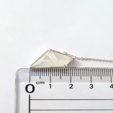 【necklace】　アラゴナイトインアゲート：シミズ貴石 かんなカット