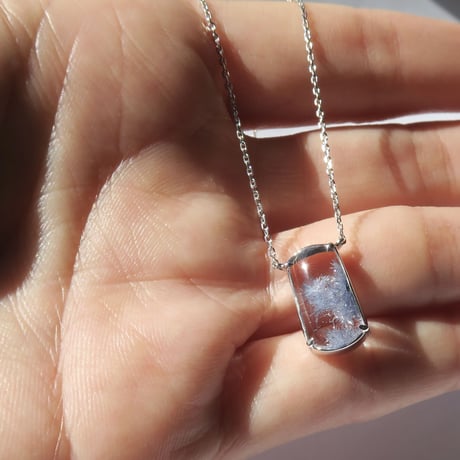 【Necklace】デュモルチェライトインクォーツE