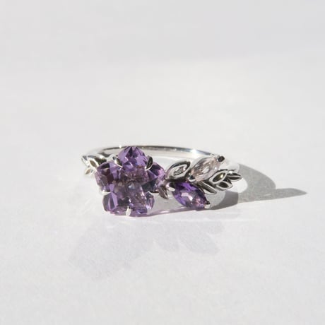 ローズアメジスト 7mm さくらシェイプ Ring＃11