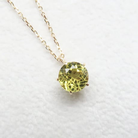 【necklace】　マリガーネット　6.3mm　ダンデライオンカット