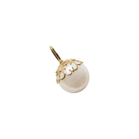 【charm】　アコヤパール 8mm（Frosty Silk)