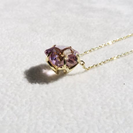 【necklace】　アメトリン　10mm　さくらシェイプ