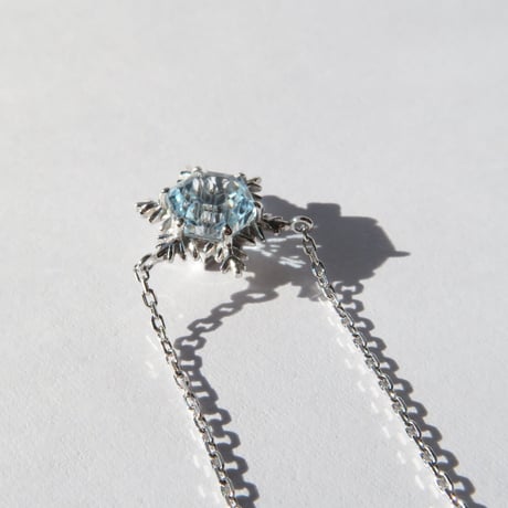 スイスブルートパーズ 6mm ゆきんこカット necklace
