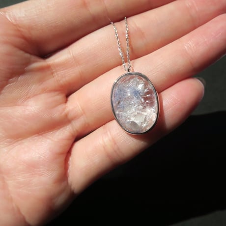 デュモルチェライト+クォーツインクォーツ　necklace