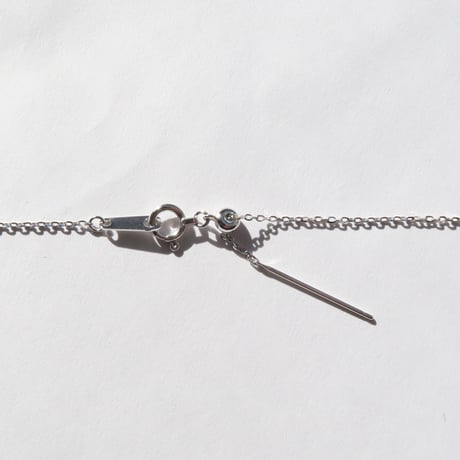 デュモルチェライトインクォーツ 10mm さくらシェイプカット necklace