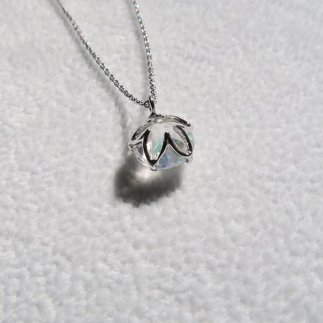 ウォーターオパール 7mm ダンデライオンカット necklace