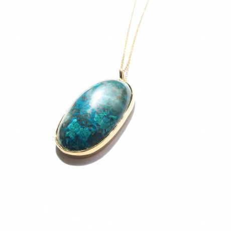 【Necklace】クリソコーラ：シミズ貴石様 会長カット