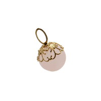 【charm】　ローズクォーツ 8mm（Frosty Silk)