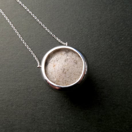 【necklace】　貫入水晶ホワイトガーデンクォーツ