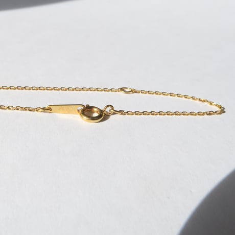 【necklace】　イエロージルコン　6mm　クローバーインカット