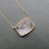【ncklace】　カルサイトインルチルクォーツ