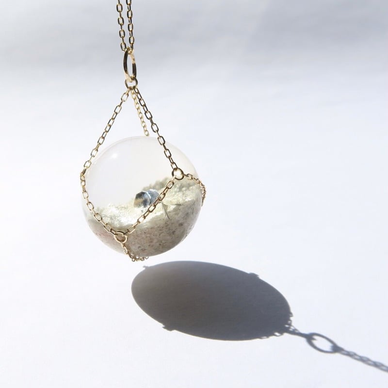Necklace】ホワイトガーデンクォーツ パイライト入り | FREESIA