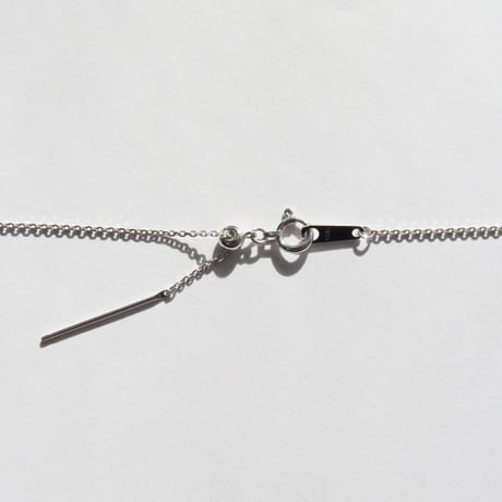 ミルキークォーツ 8.5mm さくらシェイプカット necklace