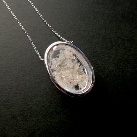 【necklace】　貫入水晶ホワイトガーデンクォーツ2