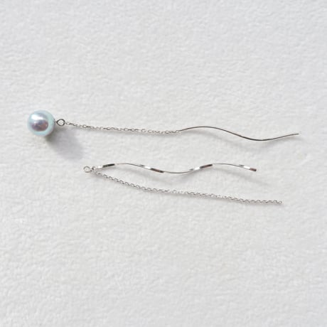 【pierced】　バロックパール　6.5-7.0mm　片耳