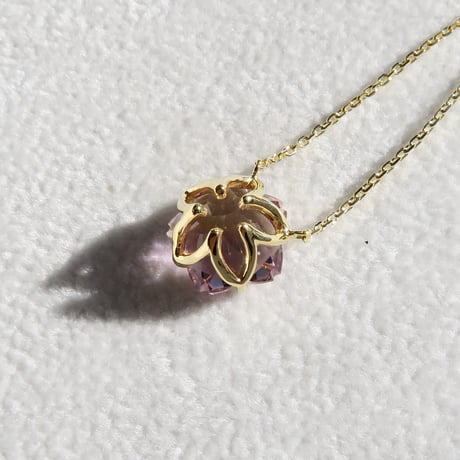 【necklace】　アメトリン　10mm　さくらシェイプ
