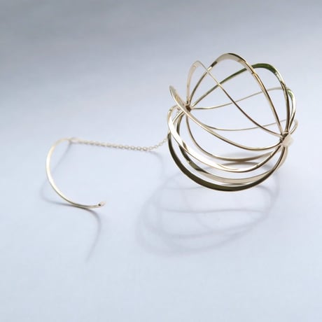 Flowing lines（P-137）pierced earrings