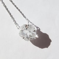 デュモルチェライトインクォーツ 10mm さくらシェイプカット necklace
