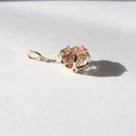 レッドルチル 10mm さくらシェイプ charm