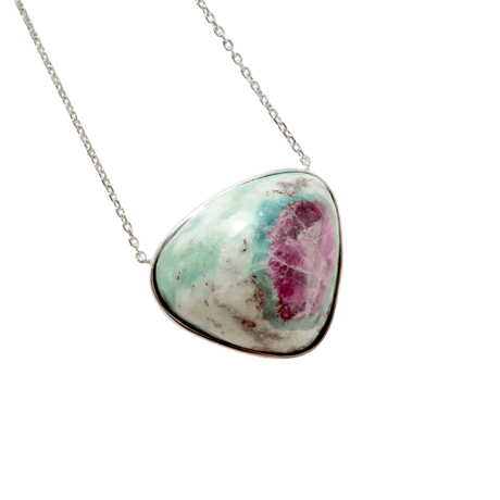【necklace】　ルビーインフックサイト：シミズ貴石 会長カット