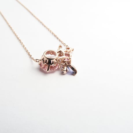【necklace】　ピンクトルマリン　さくらインカット　気ままにリメイク