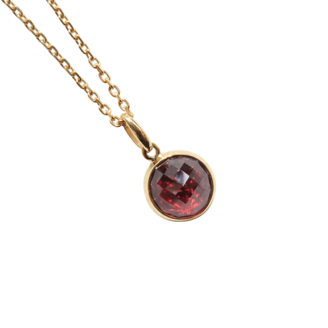 【necklace】　ガーネット　RD型　甲州貴石切子