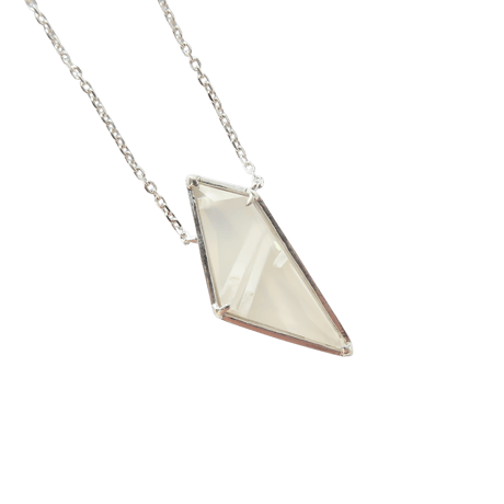 【necklace】　アラゴナイトインアゲート：シミズ貴石 かんなカット