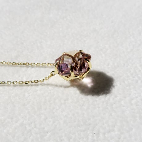 【necklace】　アメトリン　10mm　さくらシェイプ