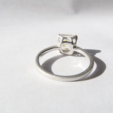【Ring】　オイルインクォーツ　7×8mm　オクタゴン　＃11