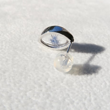 【pierced】　デュモルチェライトインクォーツ　片耳