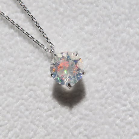 ウォーターオパール 7mm ダンデライオンカット necklace