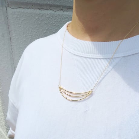 Flowing lines（N-140）Necklace