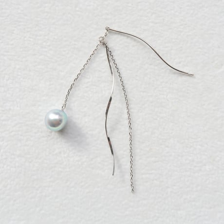 【pierced】　バロックパール　6.5-7.0mm　片耳