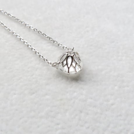 【necklace】　アンデシンラブラドライト　7mm　さくらインカット