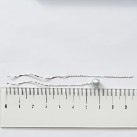【pierced】　バロックパール　6.5-7.0mm　片耳